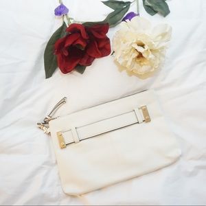 Aldo white clutch